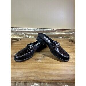 Brighton Black Croc-Embossed Loafers